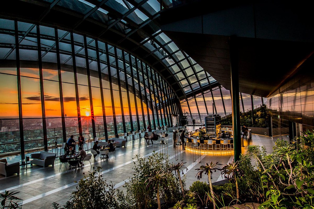 sunset at sky garden