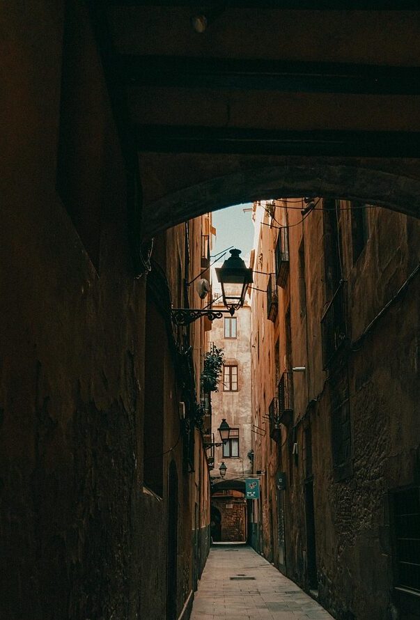 el born, alley, village